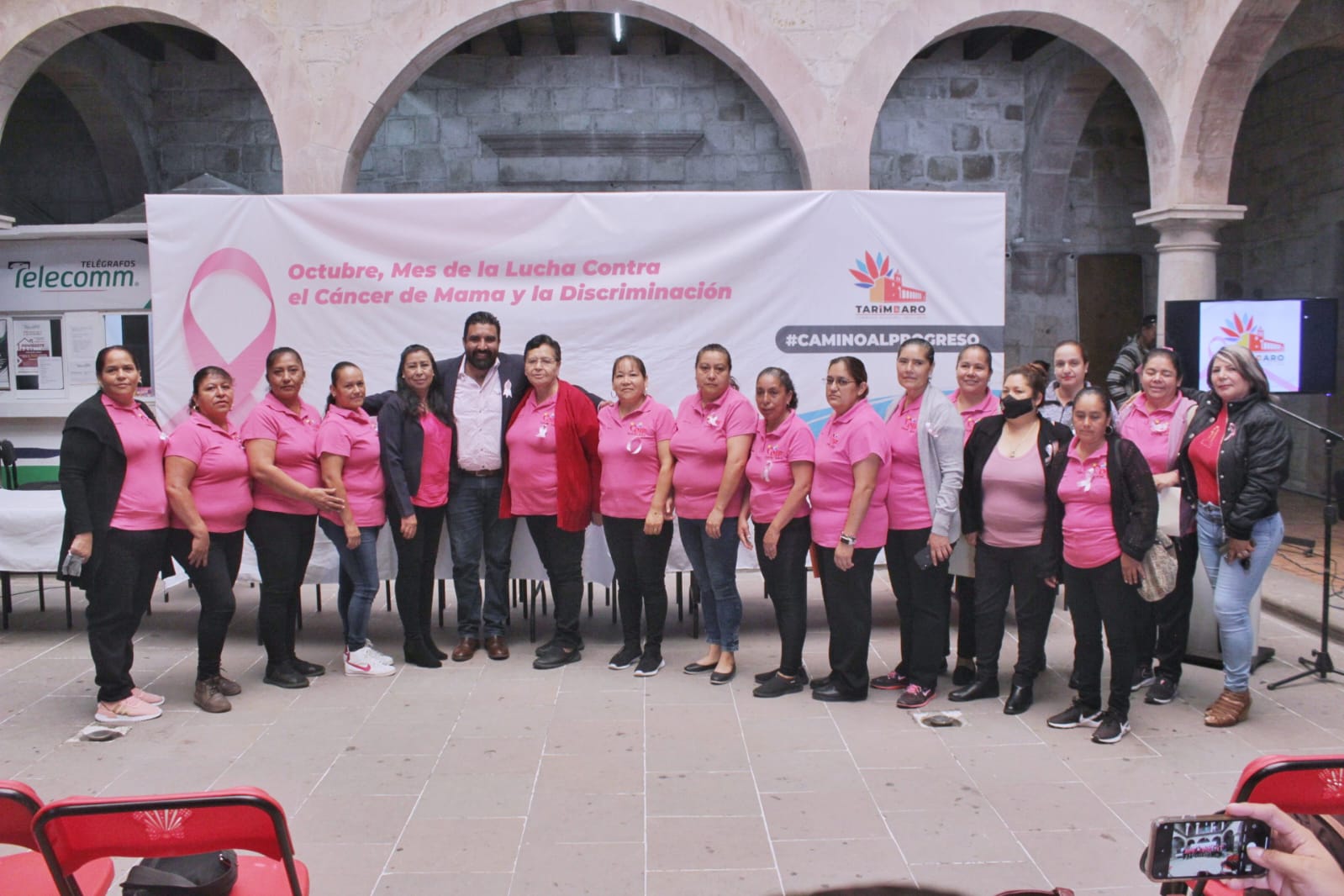 Conmemora Gobierno de Tarímbaro el Día Mundial de la Lucha Contra el Cáncer de Mama