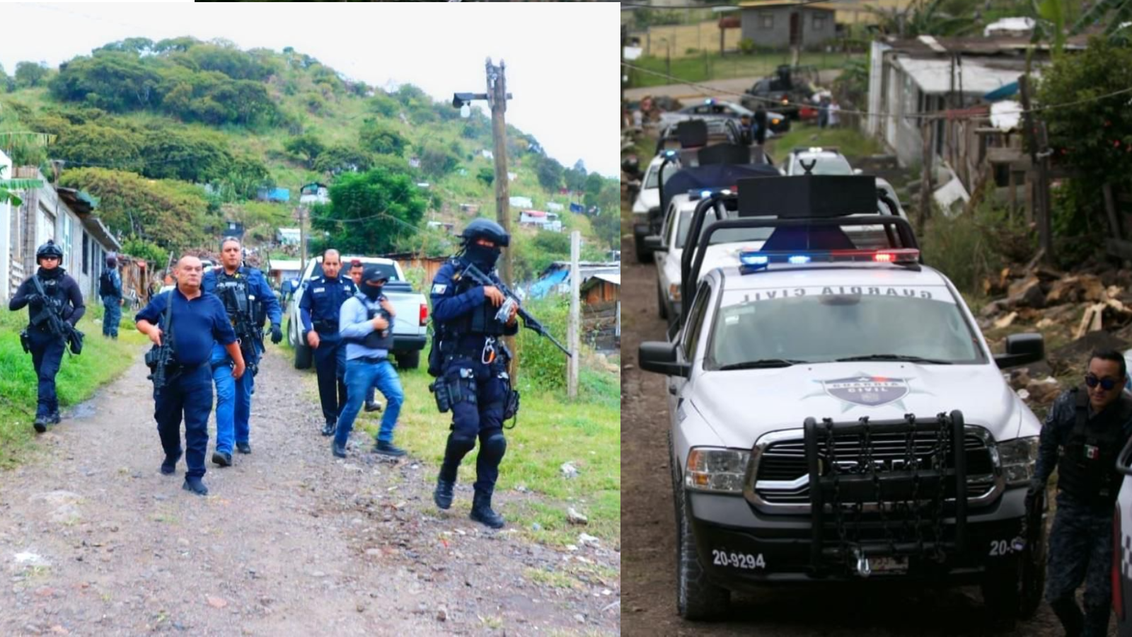 Guardia Civil, Ejército y Policía Morelia, mantienen dispositivo de seguridad por aire y tierra