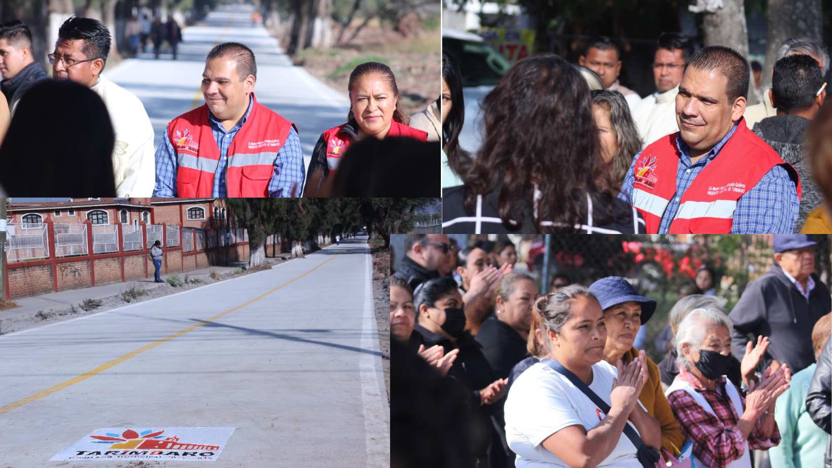 Inaugura Bladimir González obra de acceso a San Pedro de los Sauces en Tarímbaro