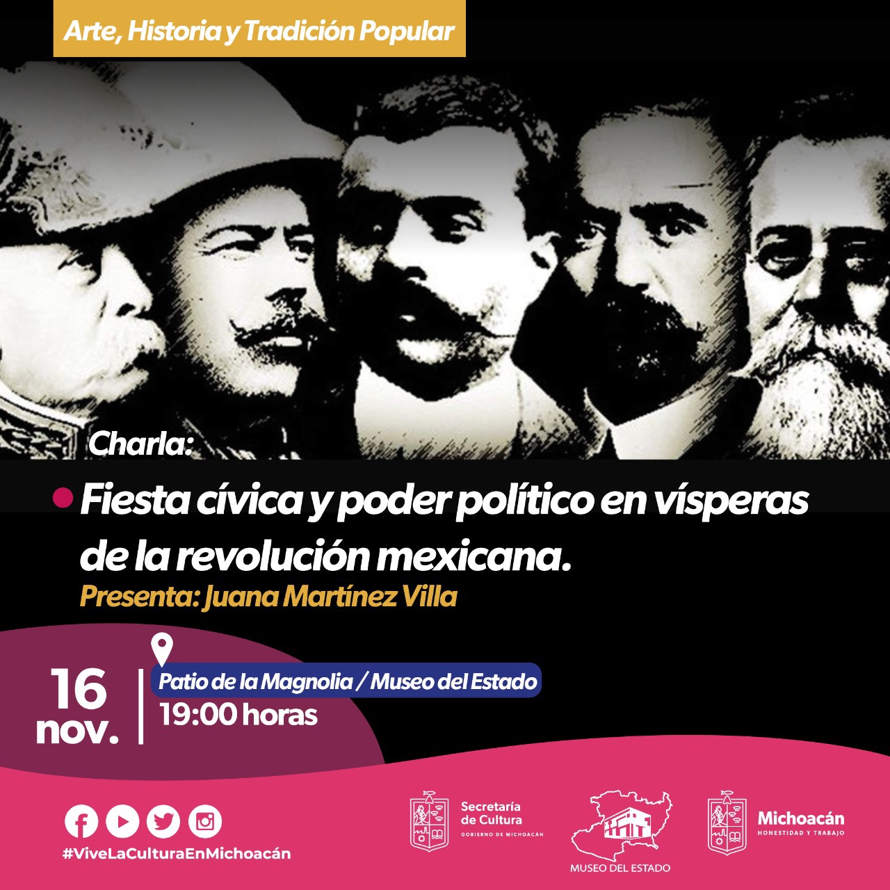 Realizará Museo del Estado actividades con motivo del aniversario de la Revolución Mexicana