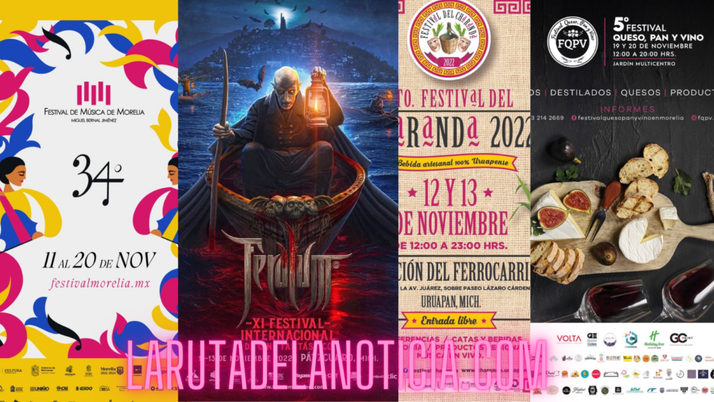 Ciudades, lagos y playas de Michoacán ofrecen atractivos eventos durante noviembre