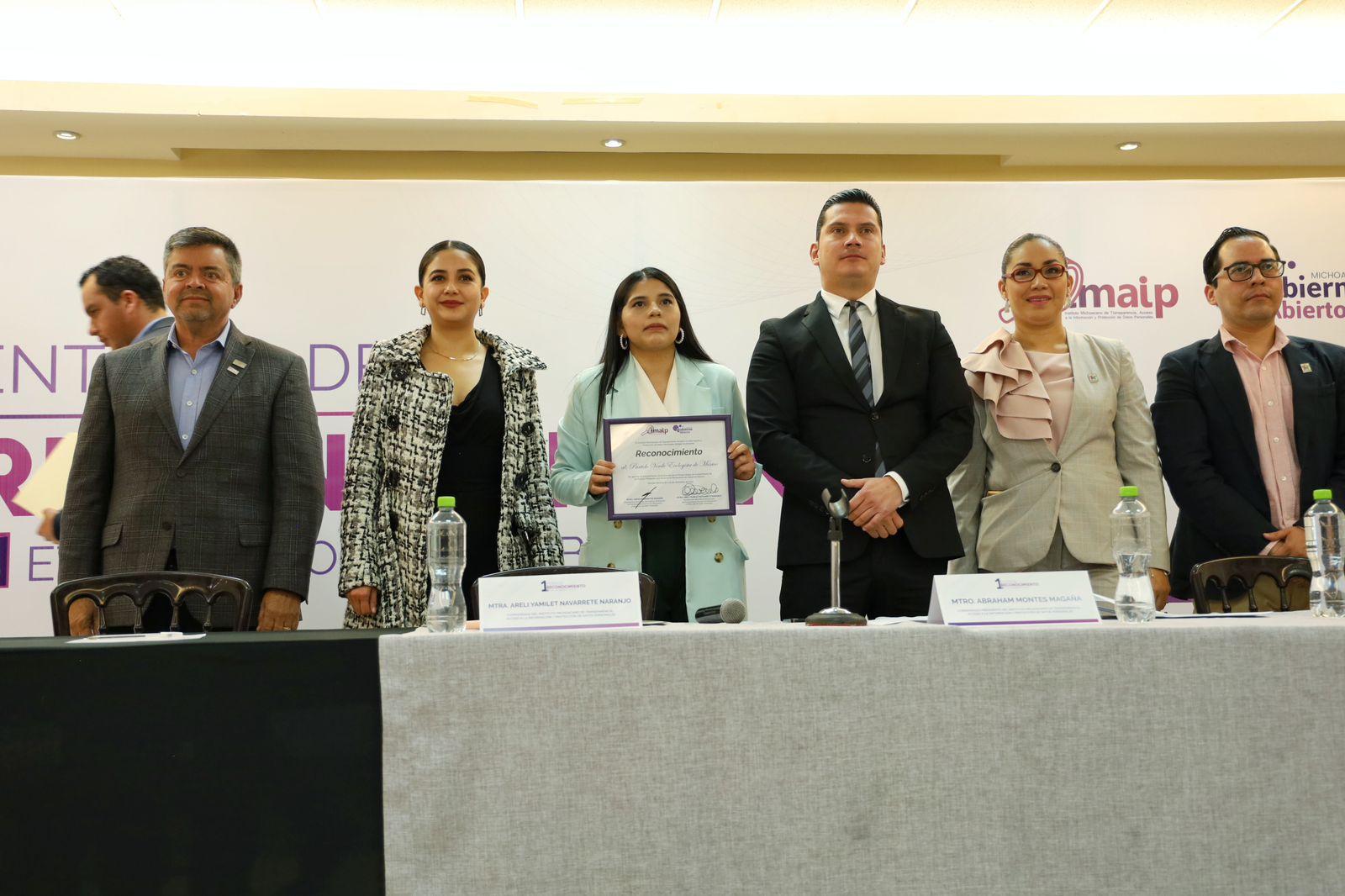 Recibe Partido Verde Michoacán reconocimiento en materia de transparencia por el IMAIP