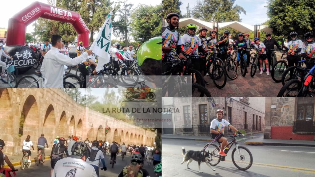 CELEBRA IMSS MICHOACAN 80 ANIVERSARIO CON RODADA CICLISTA EN MORELIA