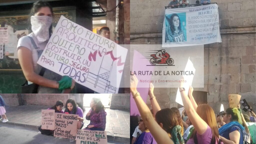 Las mujeres de Michoacán salen a manifestarse este 8M