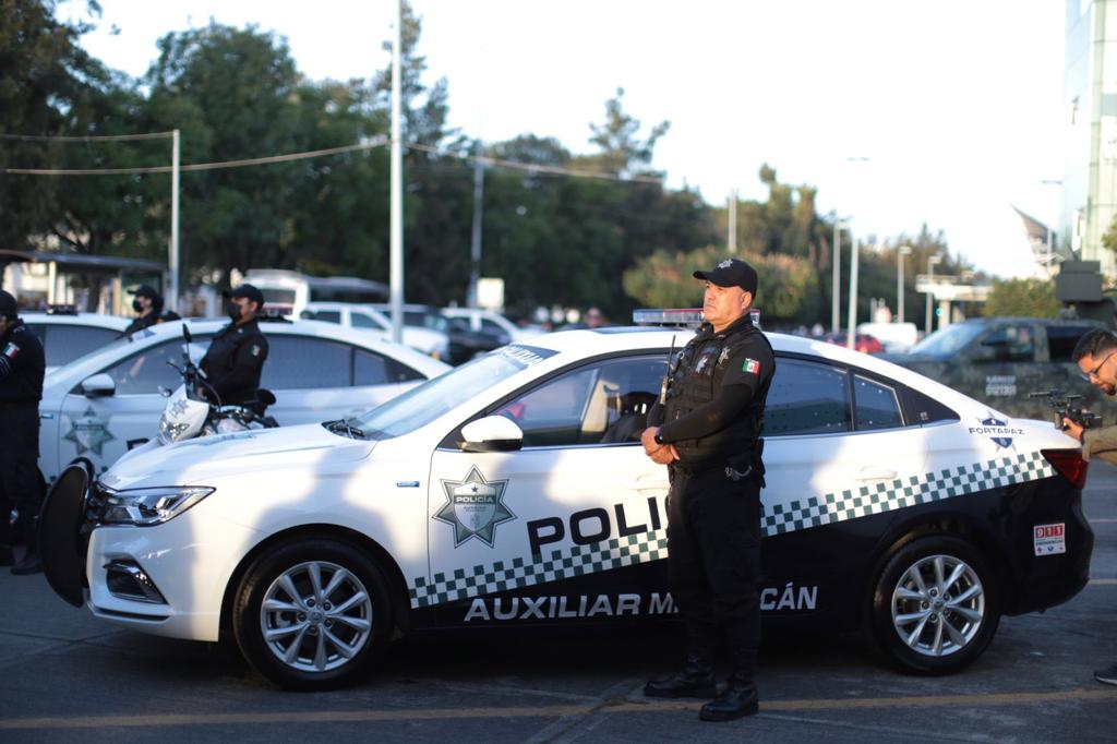 Policía Auxiliar, con estado de fuerza y capacidad para vigilar giros rojos y negros en Morelia