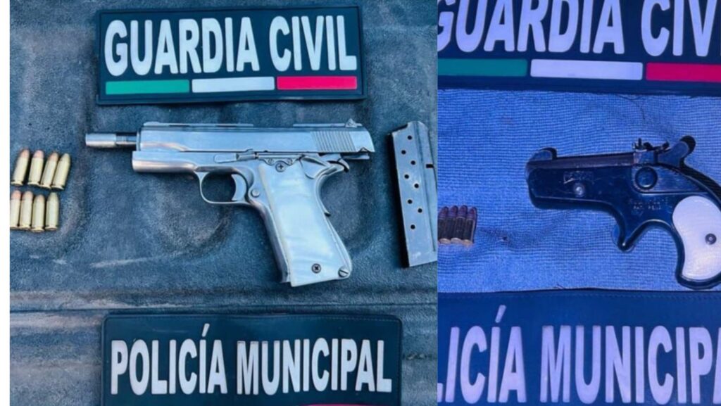 En Blindaje Zamora, SSP y Policía Municipal detienen a dos en posesión de armas de fuego