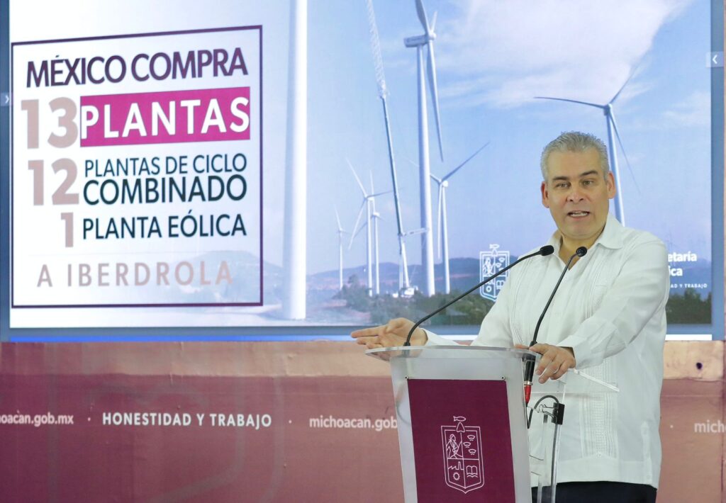 Celebra Bedolla que nacionalización de industria eléctrica se haga sin endeudamiento