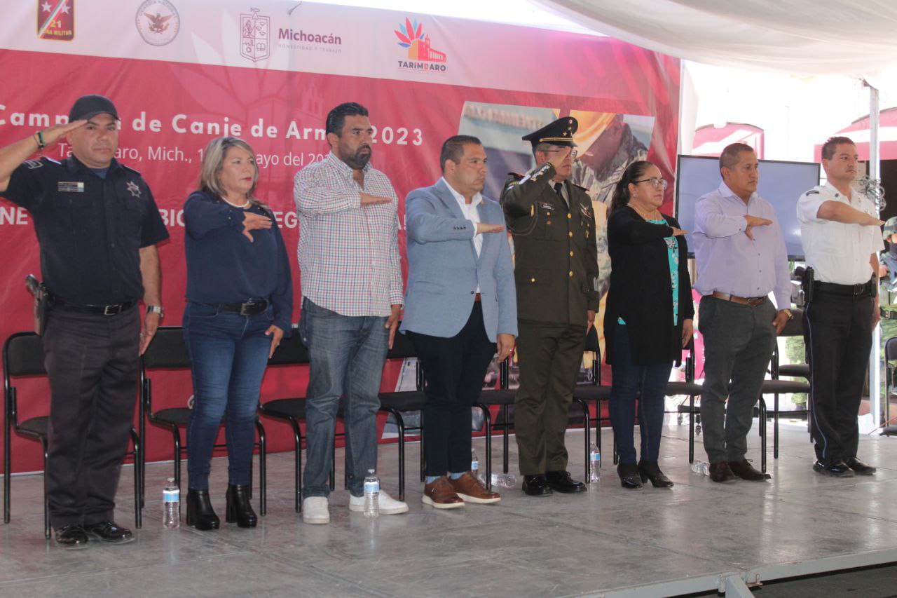 Inicia Sedena y Gobierno de Tarímbaro campaña de canje de armas