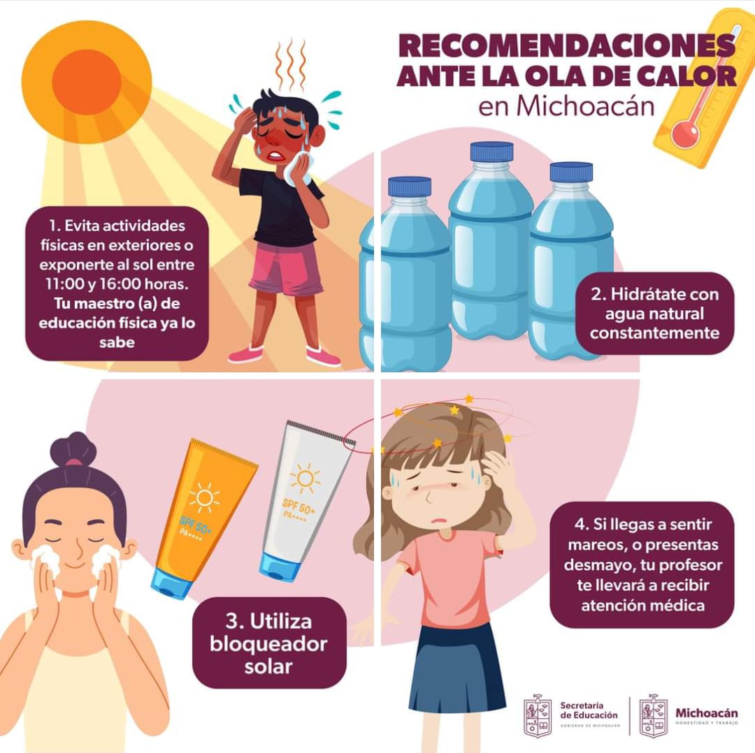 Exhorta SEE a escuelas a aplicar medidas preventivas ante ola de calor