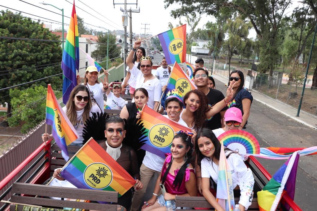 Participa PRD en el PRIDE Michoacán 2023