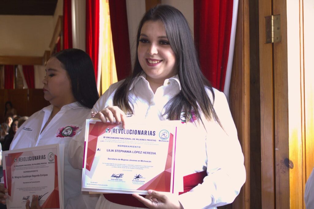 Toma protesta Lilia Stephania López Heredia como secretaria de Mujeres Jóvenes del PRI Michoacán