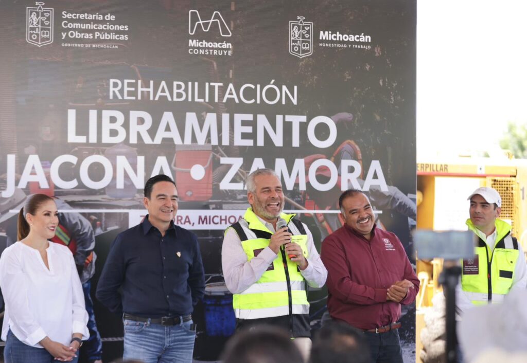 Arranca Bedolla rehabilitación del libramiento Jacona-Zamora