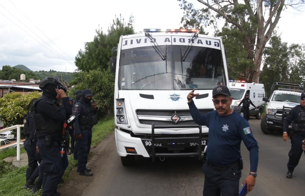 Tras acción operativa en Chilchota, SSP y FGE liberan a funcionarios federales y estatales, presuntamente retenidos