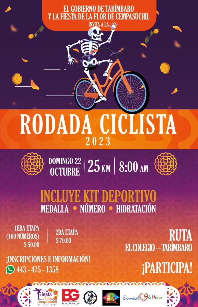 Participa en la rodada ciclista y carrera atlética de Tarímbaro