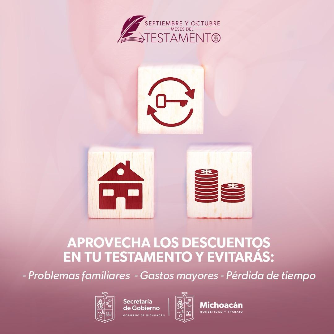 Continúan en octubre, trámites de testamento a bajo costo