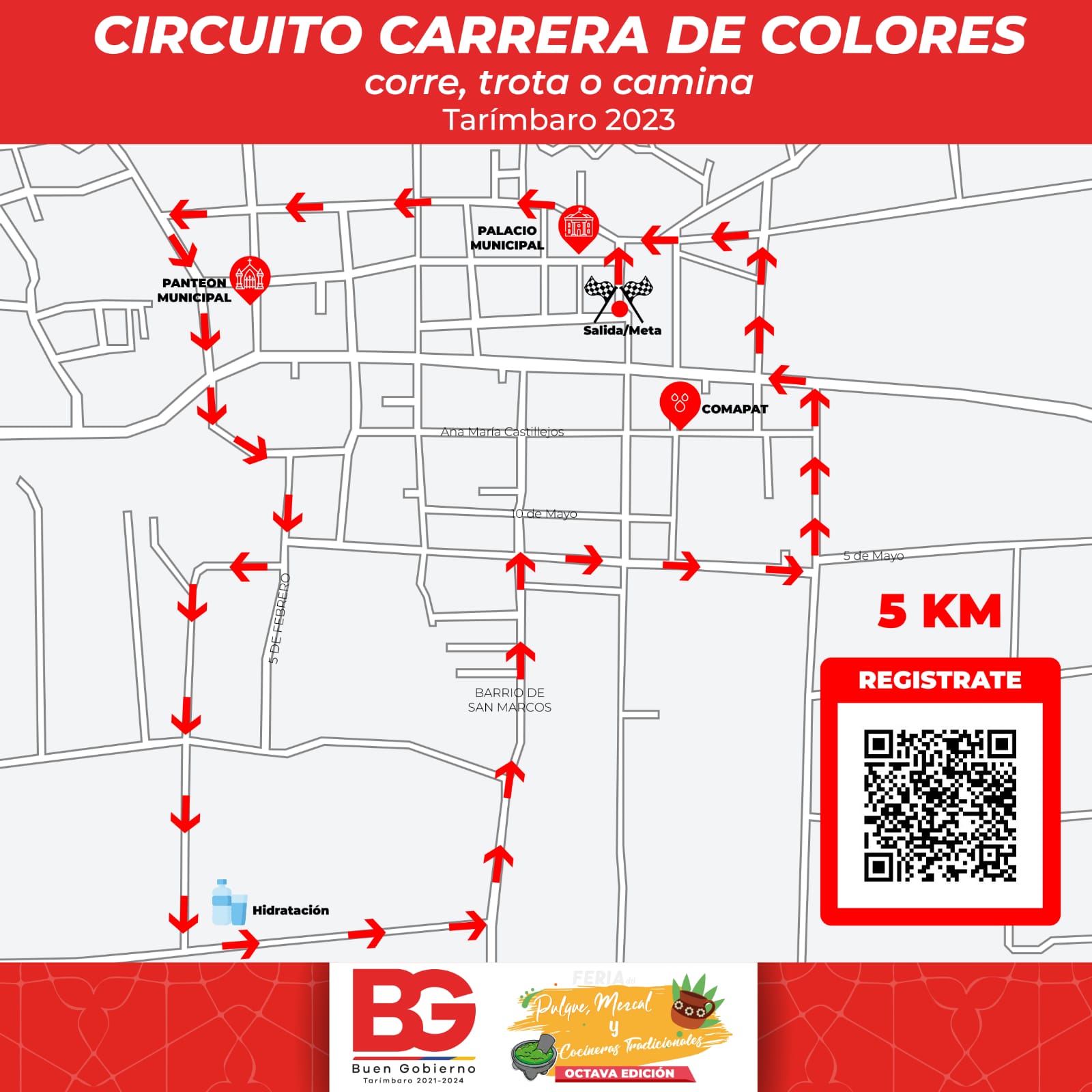 Vive la Carrera de Colores este domingo en Tarímbaro