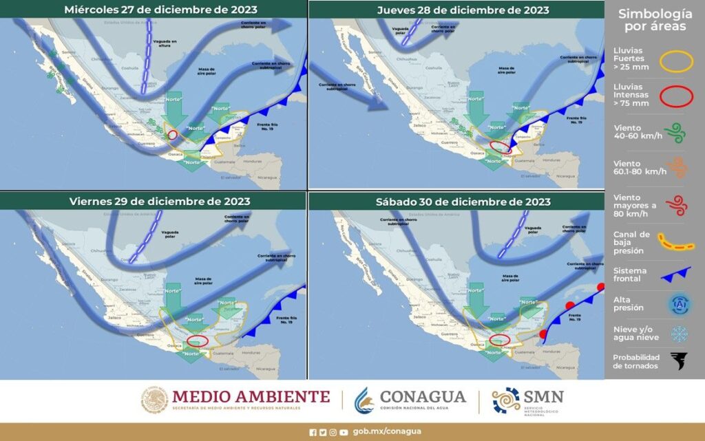 Lluvias fuertes y bajas temperaturas en las próximas horas, PC pide tomar precauciones