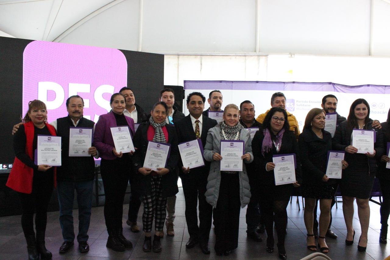 PES Michoacán presenta precandidatos rumbo a 2024