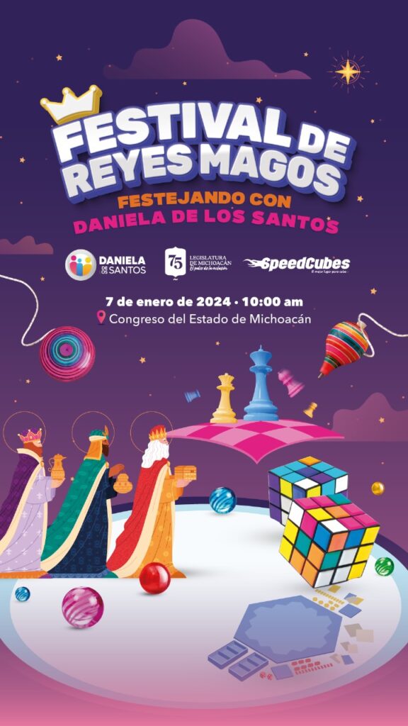 "Festival de Reyes Magos con Daniela De Los Santos: Diversión y Competencia para Niños y Jóvenes"