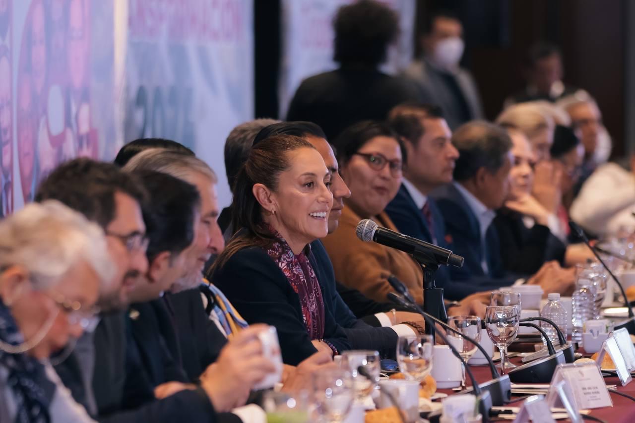 “Habrá elecciones pacíficas, limpias y de una gran participación del pueblo de México”: Claudia Sheinbaum prevé fiesta democrática tras reunirse con senadores de Morena