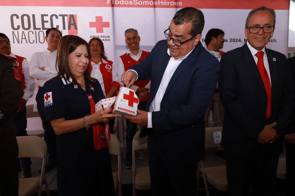 Arranca Elías Ibarra colecta de la Cruz Roja 2024