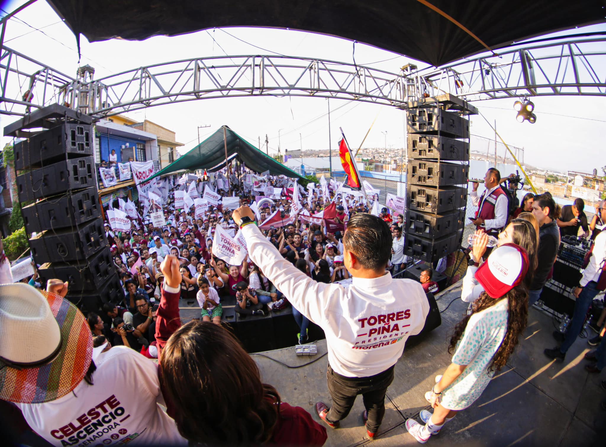 Morena arrasará en Morelia, afirma Carlos Torres Piña ante más de 5 mil personas en el Distrito 11