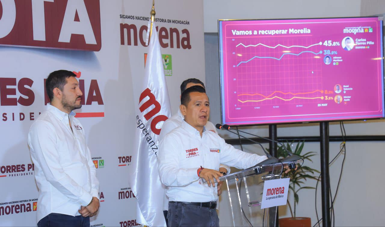 Encuestas pronostican triunfo contundente de Torres Piña en Morelia.