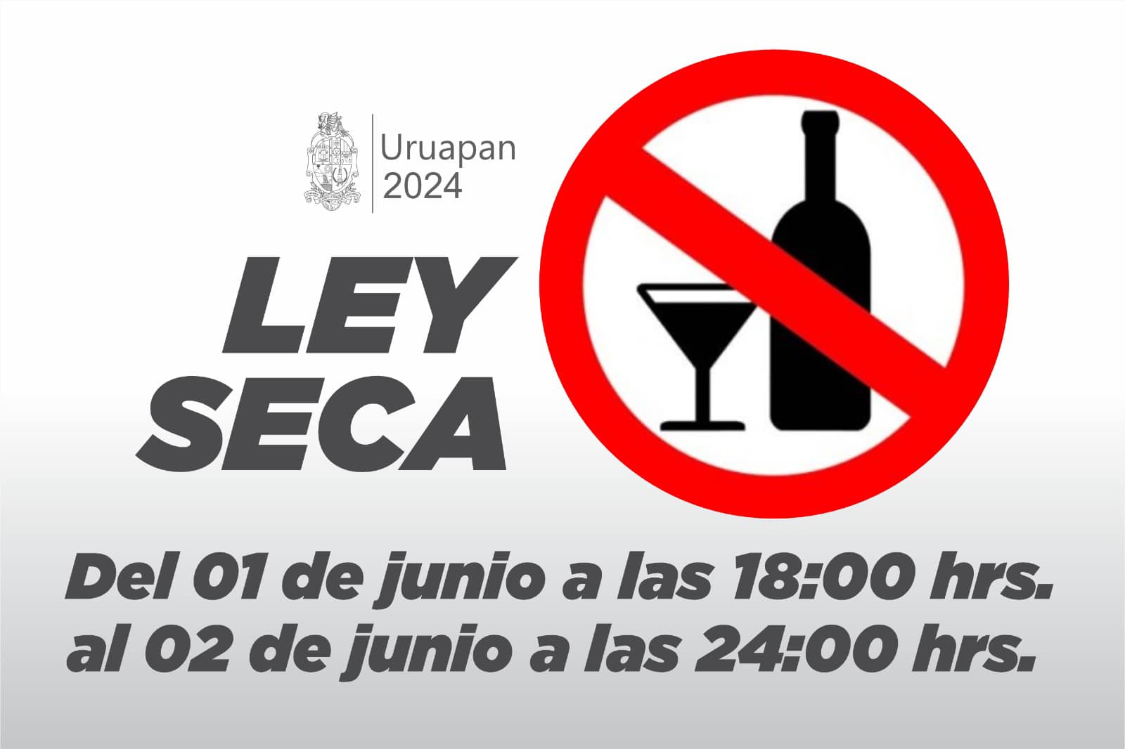 Habrá ley seca en Uruapan por comicios