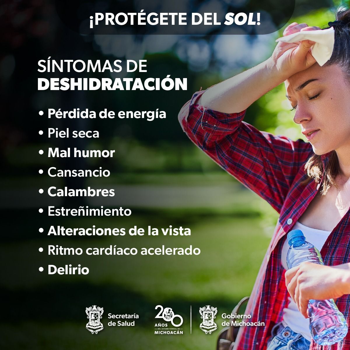 Conoce estas claves de la SSM para mantenerte hidratado durante la onda de calor