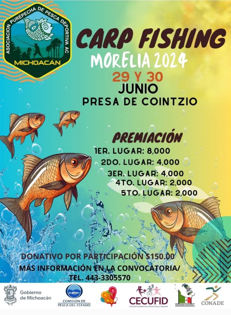 Compesca invita al Torneo de Pesca Deportiva en la presa de Cointzio