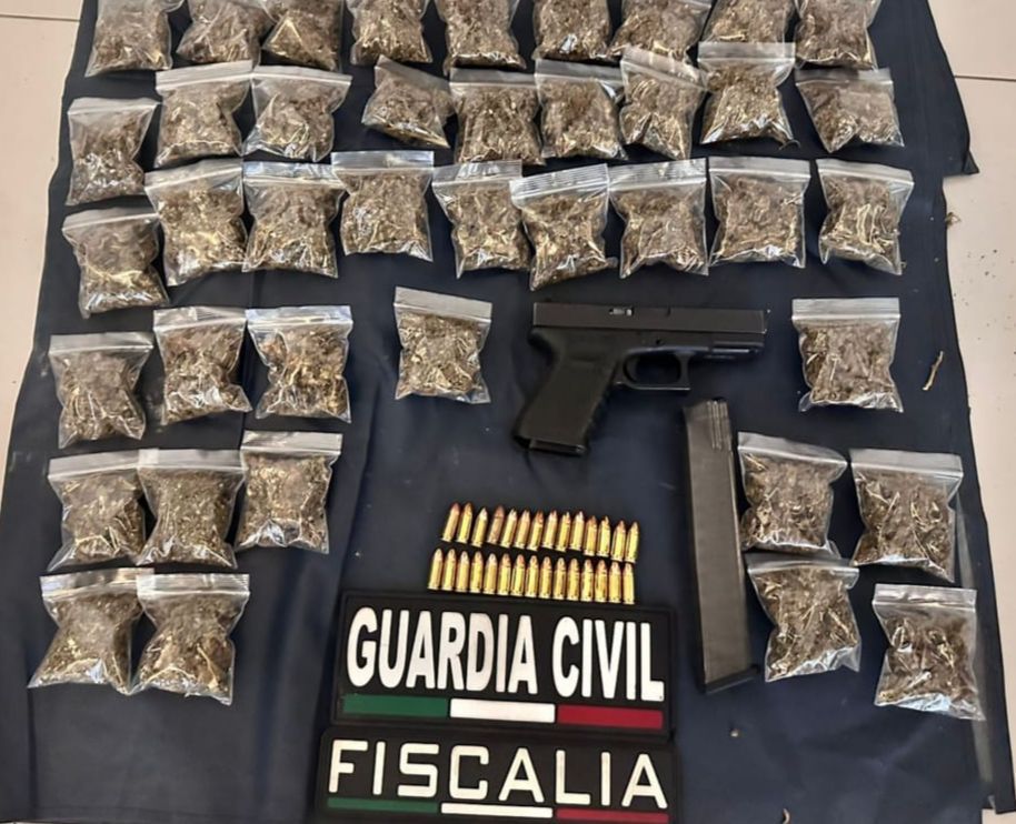 Guardia Civil y FGE detienen a 9 personas en Zamora y Jacona; aseguran armas y droga