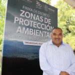 Acompaña Isidoro Mosqueda al Gobernador de Michoacán a la Firma del Decreto de Zonas de Protección Ambiental