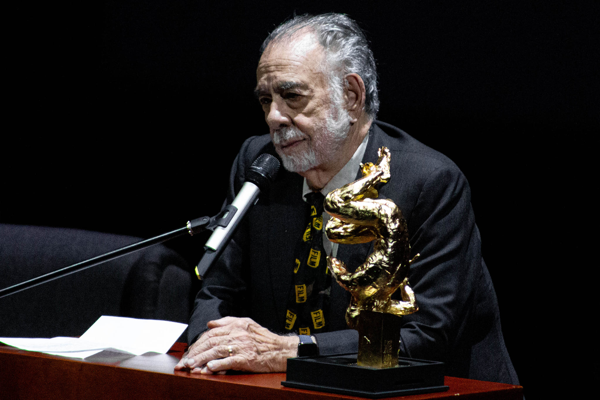 Presenta Francis Ford Coppola Megalópolis, en el marco de la 22ª edición del Festival Internacional de Cine de Morelia