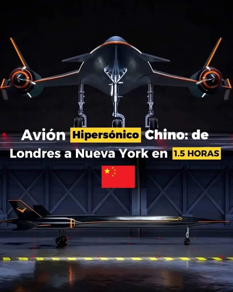 China Prueba un Avión Hipersónico: De Londres a Nueva York en Menos de 2 Horas