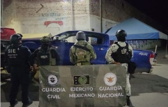 En operativo interinstitucional en Buenavista, se aseguran tres armas largas y tres vehículos: SSP