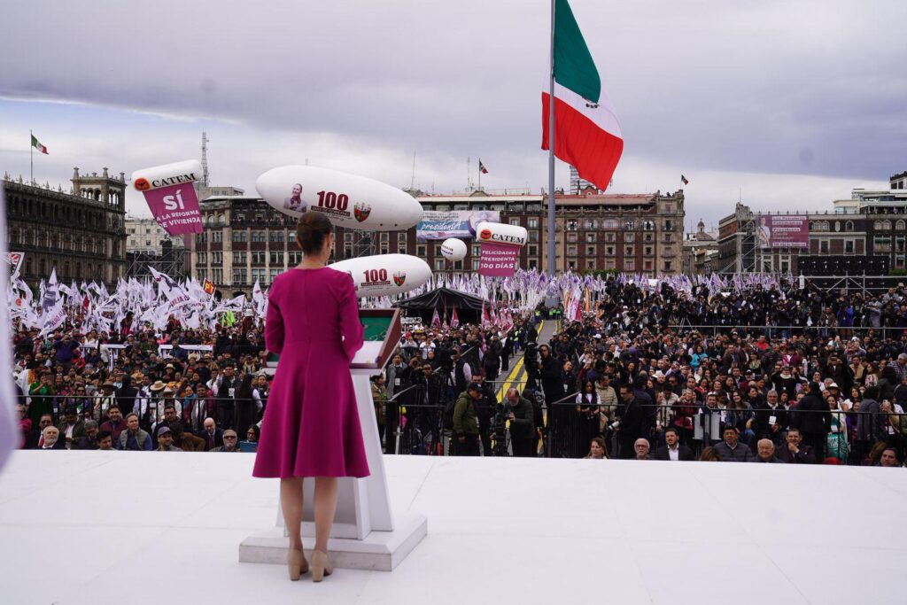 “ESTOY DEDICADA EN CUERPO Y ALMA AL BIEN DE NUESTRO PUEBLO Y DE NUESTRA NACIÓN”: PRESIDENTA CLAUDIA SHEINBAUM RINDE INFORME POR LOS 100 DÍAS DEL SEGUNDO PISO DE LA CUARTA TRANSFORMACIÓN