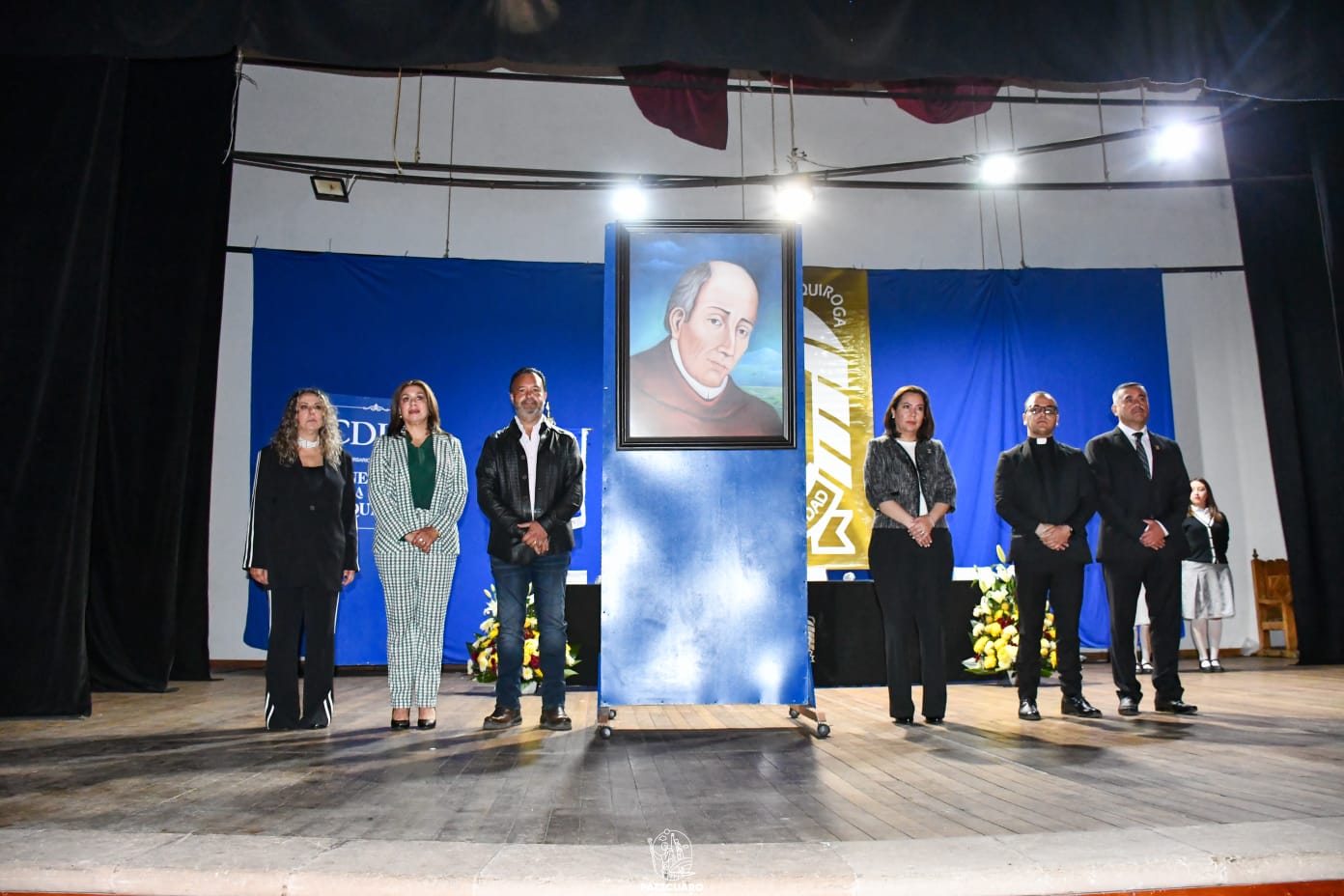 Julio Arreola honra el legado de Don Vasco de Quiroga en Pátzcuaro