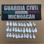 SSP detiene a un hombre con 31 dosis de metanfetamina, en Uruapan