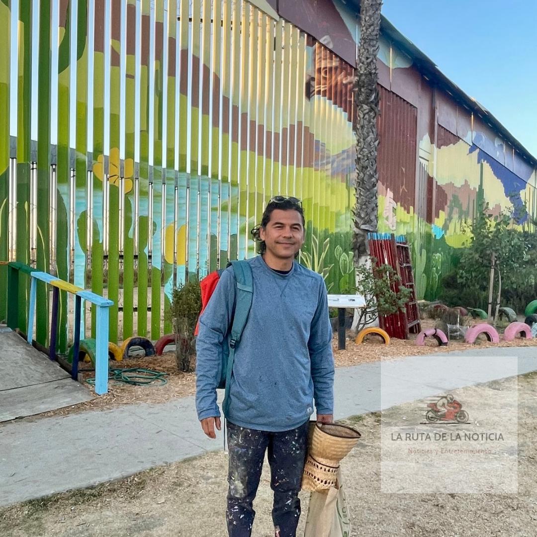 Pintando de paz el muro fronterizo de Playas de Tijuana