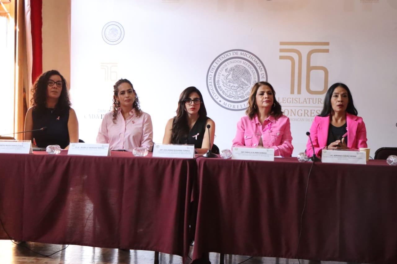 Se suma Congreso del Estado a jornadas para la lucha contra el cáncer de mama; realizan curso-taller de autoexploración