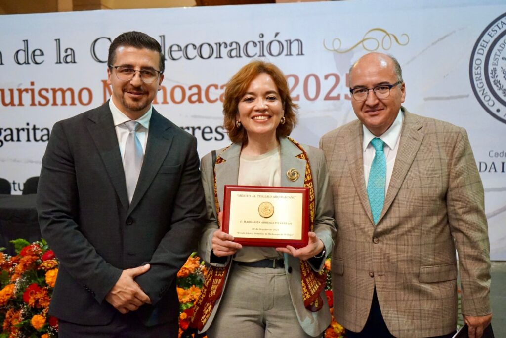 Congreso del Estado entrega Condecoración Póstuma “Mérito al Turismo Michoacano 2025” a Margarita Arriaga Pierres: Toño Mendoza.